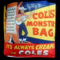 1950s Coles Monster paper show bag - Sold for $268 - 2016