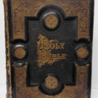 Large leather bound Browns self interpreting Bible  - American Pub Co 1878 - Sold for $49 - 2016