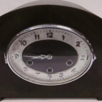 Art dDeco mantle clock with twin key wind and cathedral chimes - Sold for $67 - 2016