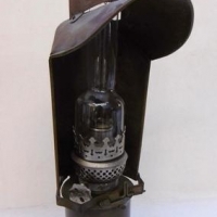 Vintage Stokes, Melbourne copper and glass kerosene lamp - Sold for $79 - 2016