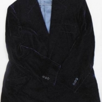 1970's Gent's blue velvet dinner jacket - with oriental label - Sold for $34 - 2016