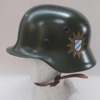 Vintage German Military coalscuttle Helmet - GC, Original Lining - Sold for $61 - 2016