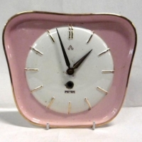 Vintage Peter ceramic German made wall clock - Sold for $27 - 2016
