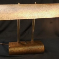Vintage bankers lamp with hammer finish - Sold for $24 - 2016