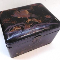 C1900 Japanese Maki Lacquer box - Sold for $73 - 2016