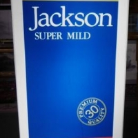 Large light up point of sale sign - Peter Jackson Super mild cigarette packet - Sold for $180 - 2016