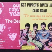 2 x Vintage Beatles Song books - St Peppers Lonely heats Club band & Our First Years - Sold for $27 - 2016
