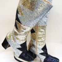 Pair of Kiss Style platform boots Glam Rock - Sold for $56 - 2016