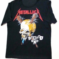 Vintage METALLICA original 1980's DAMAGE INCORPORATED TOUR T shirt - size ML - Sold for $62 - 2016