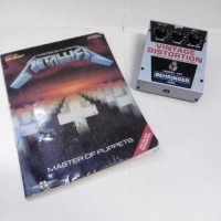 2 x Pieces - Behringer VD-1 Guitar DISTORTION PEDAL + Metallica Master of Puppets Guitar book w Tab - Sold for $35 - 2016