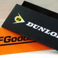 2 x advertising tyre stands incl Dunlop and BFGoodrich - Sold for $43 - 2016