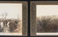 2 x circa WW1 Stereographs  Stereoscope views - The Great War - German wire entanglement & German prisoners & wounded near Villers Brettoneaux1918 - Sold for $25 - 2016