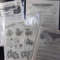 Group lot - A H Mc Donald & Co Steam traction engine ephemera incl letterheads, sales brochures, etc - Sold for $68 - 2016