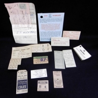 Group lot - car ephemera incl, 1962 Holden Magic mirror color chart, 1962 Holden receipt etc - Sold for $31 - 2016