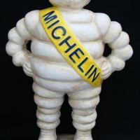 Reproduction cast iron Michelin man - Sold for $81 - 2016