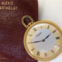 Vintage gplated pocketwatch by Alexis Barthelay, Paris - Sold for $37 - 2016