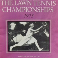 1973 Wimbledon Lawn Tennis Championship brochure - Sold for $25 - 2016