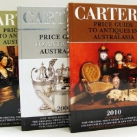 3 x hc books - Carter's Price Guide to Antiques In Australasia 20080910 editions - Sold for $50 - 2016