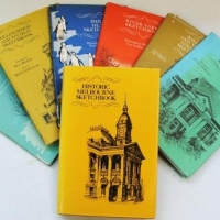 Collection Australian hc books with dj's -  c1970's incl River Yarra Sketchbook, Box Hill Sketchbook, Historic Melbourne Sketchbook, etc - Sold for $37 - 2016