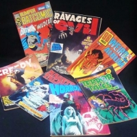 Group lot Australian 1970s horror comics and Batman inc - Ravages of Evil - Sold for $25 - 2016