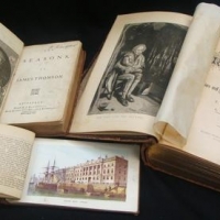 Group of Books c1800s including  A Trip on the Thames and The Royal path of life - Sold for $31 - 2016