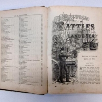 c1880 hardcover volume - British Battles on Land and Sea - featuring heaps illustrations - Sold for $37 - 2016