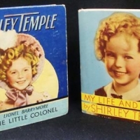 2 x Vintage small sized SHIRLEY TEMPLE Books - 'My Life & Times' + 'The Little Colonel' - both pub By Saalfield Pub Co Akron Ohio & New York - Sold for $27 - 2016