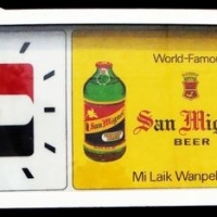 Vintage San Miguel Beer advertising  wall clock - Sold for $199 - 2016