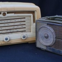2 x Vintage AWA Radiola radios incl cream mantel radio & B42 portable radio - Sold for $62 - 2016