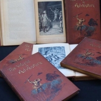 C1900 6 Volume set 'The World of Adventure' - Sold for $81 - 2016