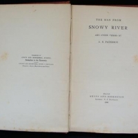 Lot 246 - 1896 HC Book The Man from Snowy River by A B Paterson, Angus & Robertson - Early edition first published in book form 1895