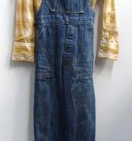 Lot 28 - 2 x Pces men's clothing - Dachet denim overalls & Wrangler cowboy shirt