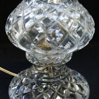 Vintage cut crystal boudoir lamp - Sold for $62 - 2016