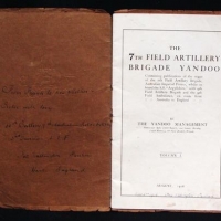 1916 WW1 7th Field Artillery Brigade Yandoo booklet prepared on the SS 'Argylshire' - Sold for $62 - 2016