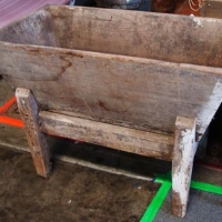 Large vintage wooden  farm  dough bin - Sold for $186 - 2016