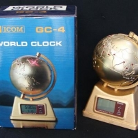 Vintage world clock with globe - Sold for $68 - 2016
