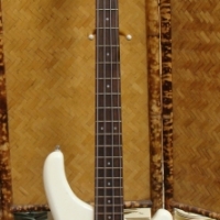 c1990's Washburn electric bass guitar - cream body - Sold for $81 - 2016