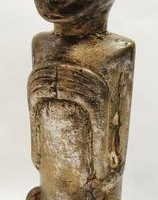 Cast Bronze and silverplated Dayak ritual figurine - Sold for $75 - 2016