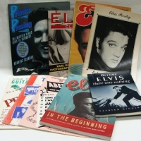 Group of Elvis Presley books and sheet music - Sold for $27 - 2016