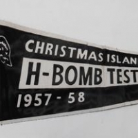 Pennant from Operation Grapple Christmas Island H-Bomb tests 1957-8 - Sold for $124 - 2016