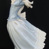 Vintage Lladro figurine of a girl in the wind - 35cm tall - Sold for $112 - 2016
