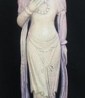 Vintage carved Chinese soapstone figure of Guanyin goddess of mercy - Sold for $31 - 2016