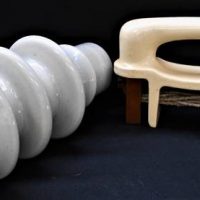 2 x  items Autovalve lightning arrestor and Huge porcelain fuse - Sold for $50 - 2018