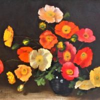 Framed M WRETCHFORD Oil Painting - A SUMMER BUNCH - Signed lower left - 39x495cm - Sold for $37 - 2018