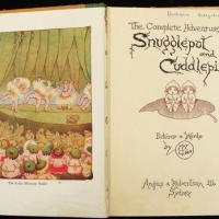 1946 Australian children's hc illust book - 'The Complete Adventures of Snugglepot & Cuddlepie' by May Gibbs - Halstead Press, Sydney - Sold for $27 - 2016