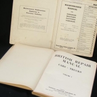 2 x vintage motoring service manuals inc - 1948 British cars and trucks and 1942 Canadian Military Pattern Vehicles - Sold for $25 - 2016