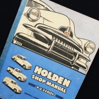 Original FJ Holden Shop Manual - blue cover - Sold for $56 - 2016