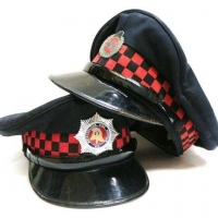 2 x Vintage  South Australian Fire Brigade caps - Sold for $62 - 2016