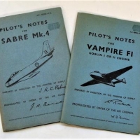 Pilots notes manuals for Vampire FI andSabre Mk 4 - Sold for $93 - 2016