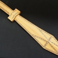 Vintage Solomon Islands wooden sword - Sold for $37 - 2016
